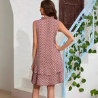 Linda™ | Elegancka sukienka bez rękawów z dekoltem w serek 3