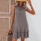 Linda™ | Elegancka sukienka bez rękawów z dekoltem w serek 7