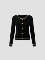 MARISOL | KARDIGAN DAMSKI | ZŁOTE WYKOŃCZENIA I ELEGANCJA 1