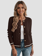 MARISOL | KARDIGAN DAMSKI | ZŁOTE WYKOŃCZENIA I ELEGANCJA 5