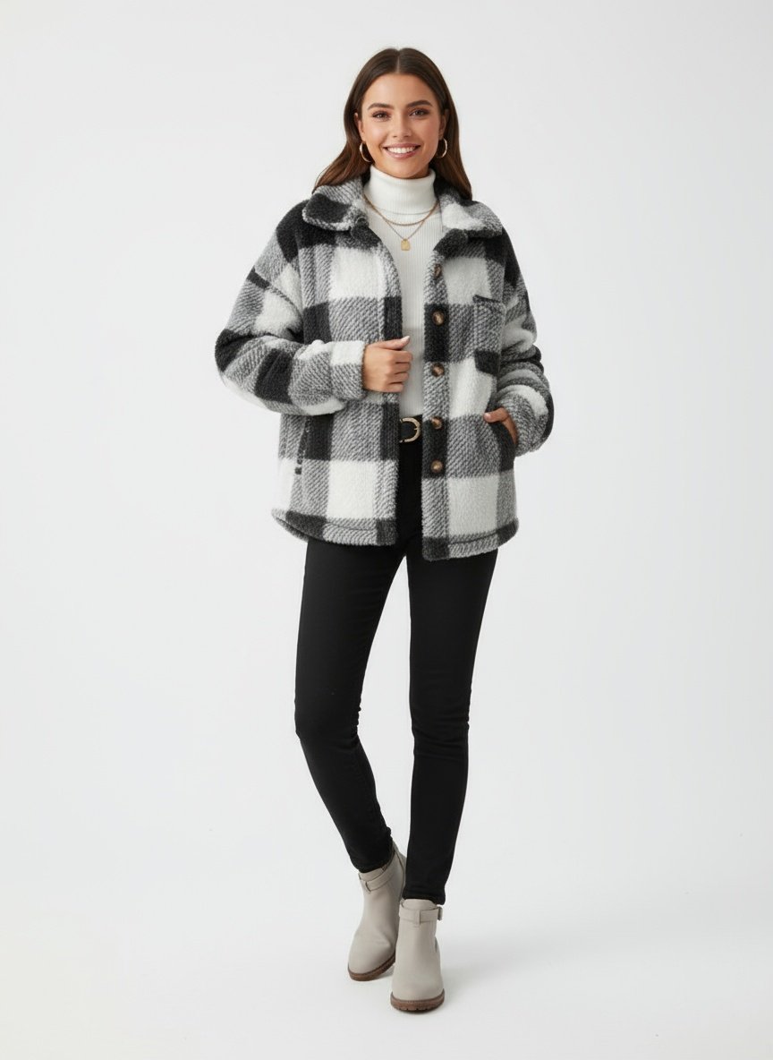 MARVELLA | DAMSKA KURTKA W KRATĘ – MIĘKKI KOMFORT I NOWOCZESNY STYL 3