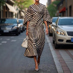 Melody | Elegancka sukienka midi z kwiatowym wzorem 0