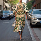 Melody | Elegancka sukienka midi z kwiatowym wzorem 1