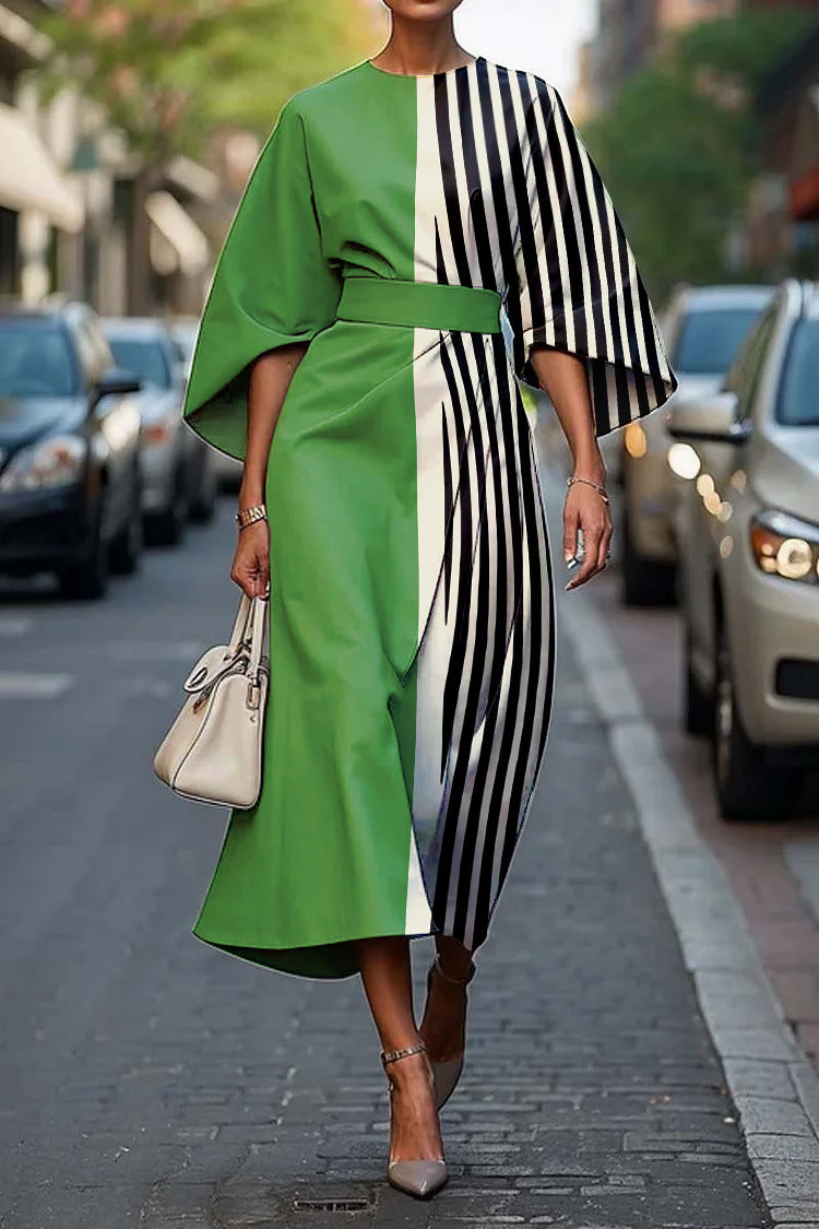 Melody | Elegancka sukienka midi z kwiatowym wzorem 6