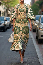 Melody | Elegancka sukienka midi z kwiatowym wzorem 7