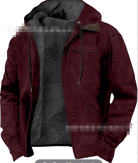 Męska luźna kurtka sztruksowa | Odzież wierzchnia z plisą guzikową 9