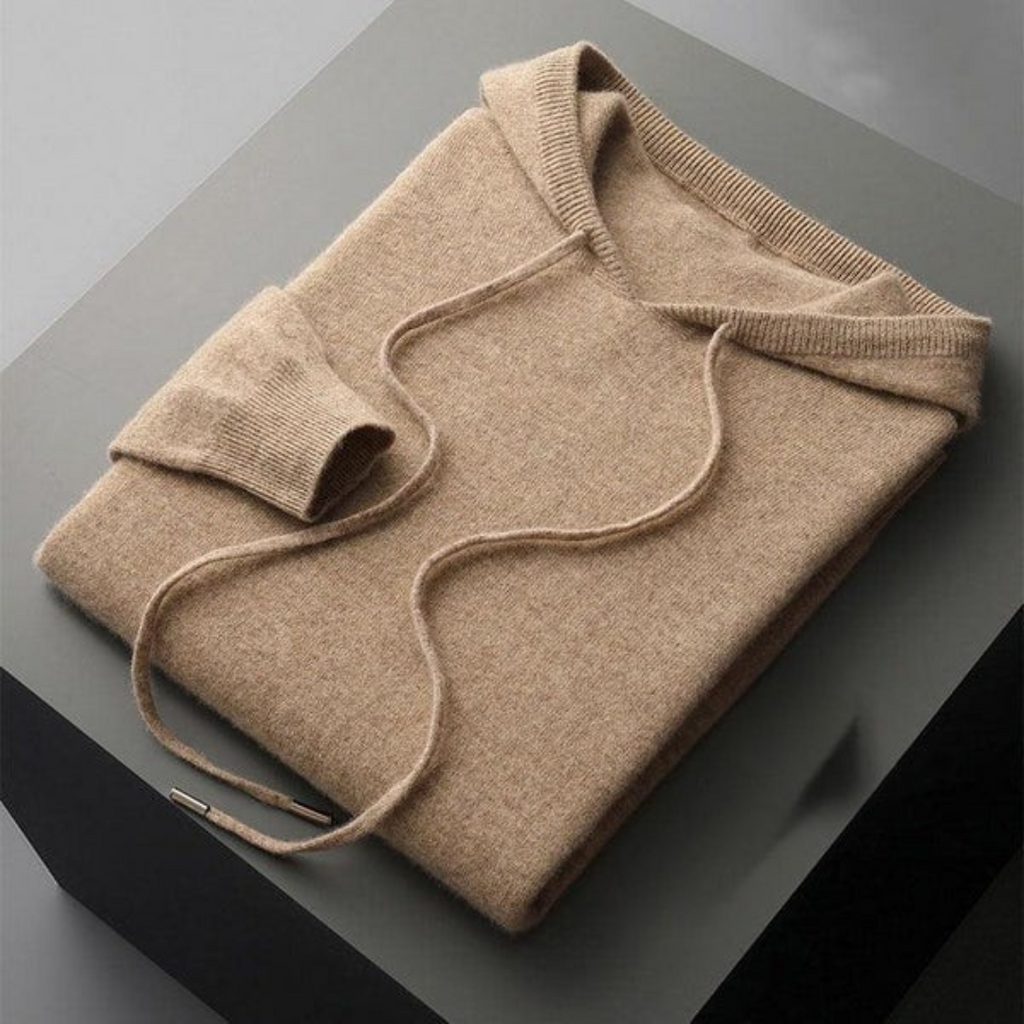 Minimalistyczna bluza z kapturem ze ściągaczem dla mężczyzn 0