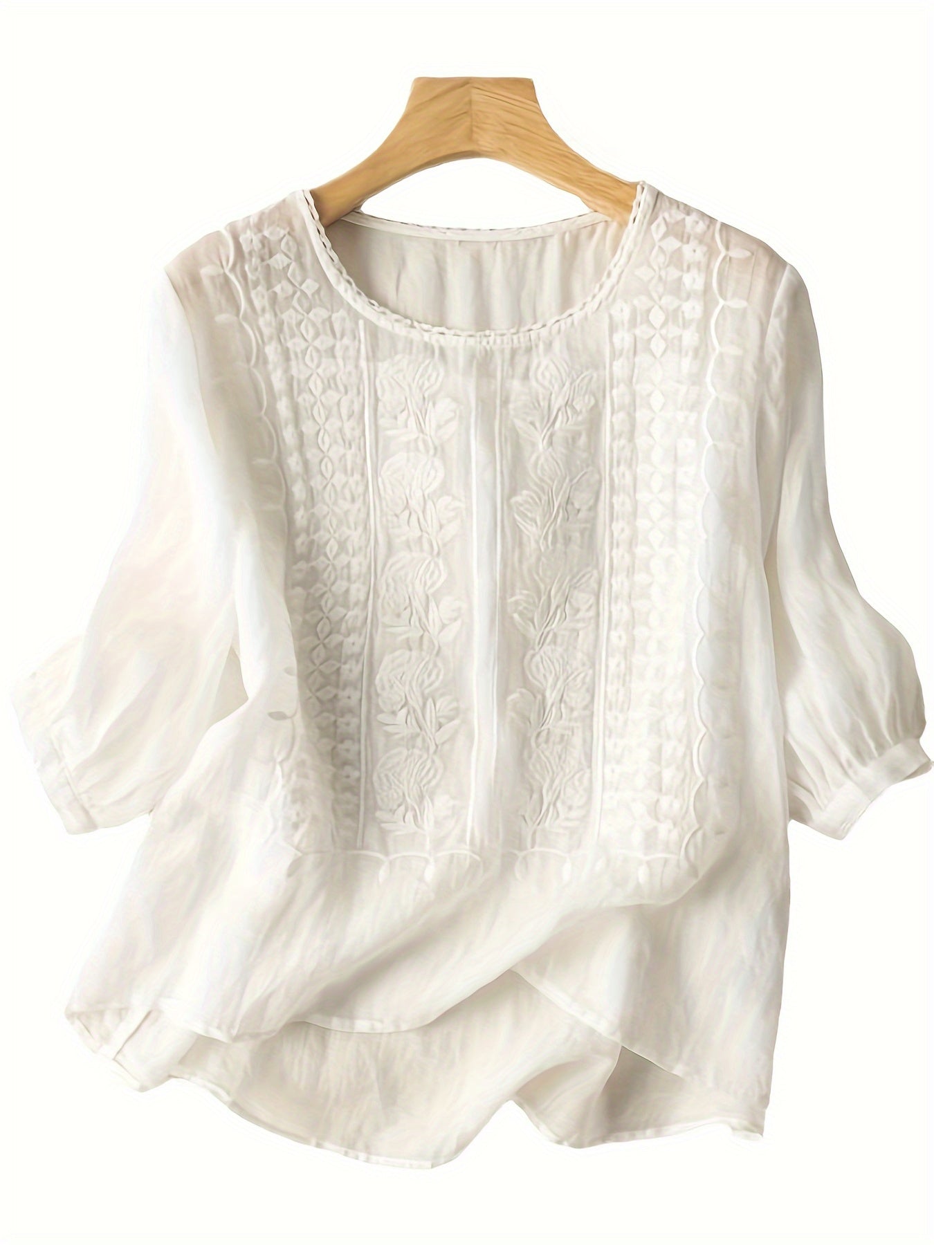 NATALIE – PONADCZASOWA ELEGANCJA BLUZKA Z HAFTAMI 5