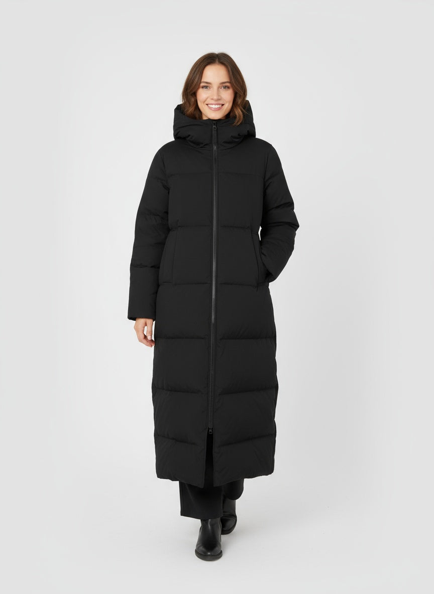 NOARA | DŁUGI PŁASZCZ DAMSKI Z PIKOWANIEM – CIEPŁA ELEGANCJA I NOWOCZESNA OCHRONA 0