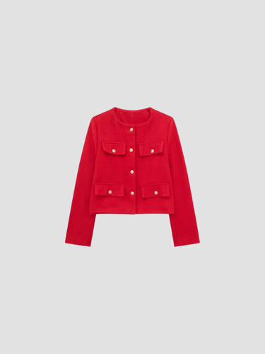 PALOMA | MARYNARKA DAMSKA | KRÓTKA ZE ZŁOTYMI GUZIKAMI 5