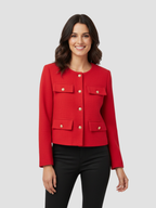 PALOMA | MARYNARKA DAMSKA | KRÓTKA ZE ZŁOTYMI GUZIKAMI 6