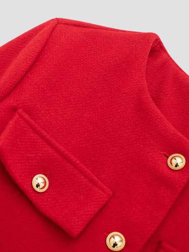 PALOMA | MARYNARKA DAMSKA | KRÓTKA ZE ZŁOTYMI GUZIKAMI 7