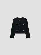 PALOMA | MARYNARKA DAMSKA | KRÓTKA ZE ZŁOTYMI GUZIKAMI 9