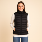 Pikowana kamizelka damska – strukturalna powierzchnia i krój bez rękawów 0