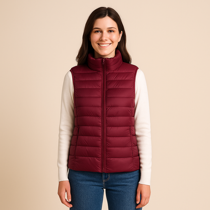 Pikowana kamizelka damska – strukturalna powierzchnia i krój bez rękawów 8