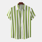 Pionowy w paski krótko -koszuli Lord