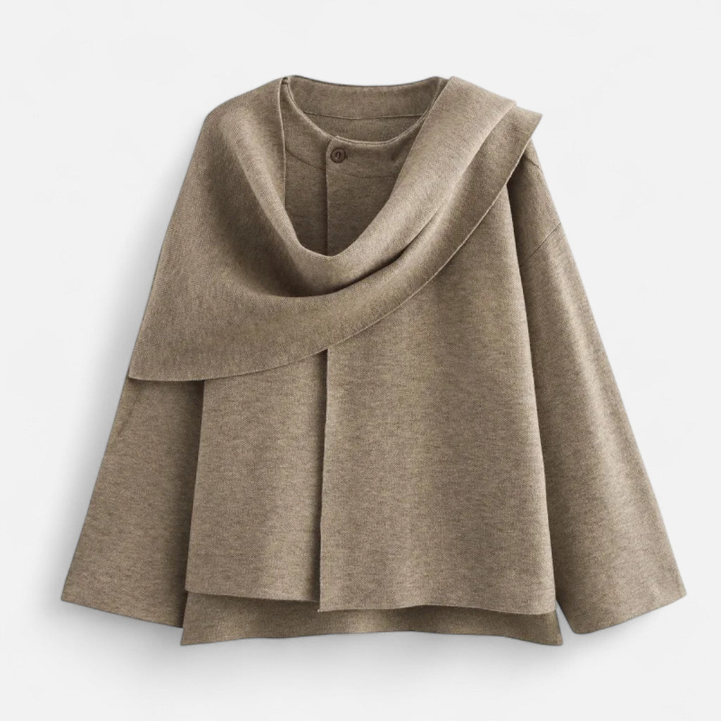 Roselains | Damska pikowana kurtka z kołnierzem szalikowym 1