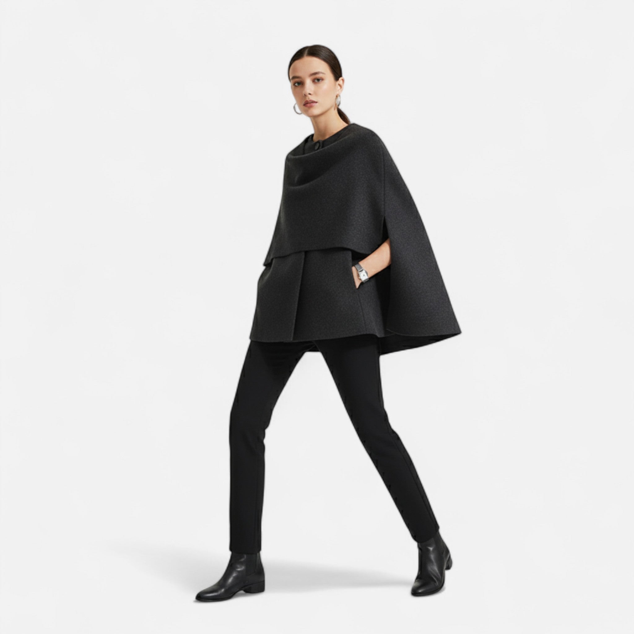 Roselains | Damska pikowana kurtka z kołnierzem szalikowym 3