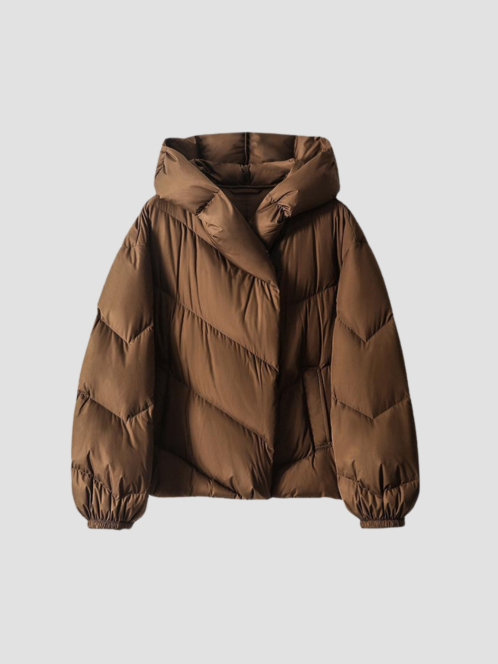 SELVYA | KRÓTKI PIKOWANY PŁASZCZ DLA DAMSKICH – NOWOCZESNE CIEPŁO I KOBIECY DESIGN 3