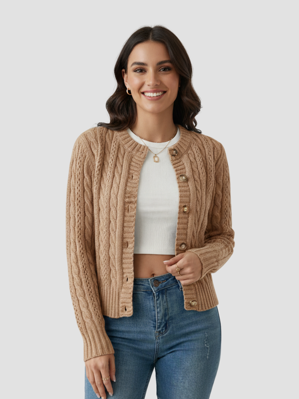 SOFIA | KARDIGAN DAMSKI | SPÓD WARKOWO-KLASYCZNY I KLASYCZNA ELEGANCJA 4