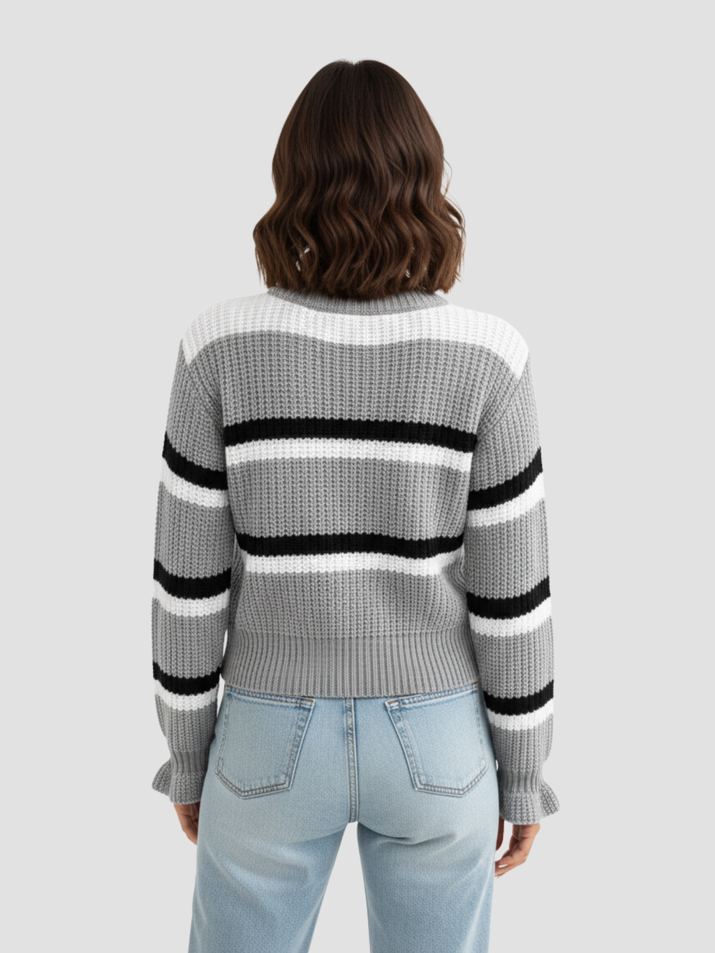 SORIELLE | Damski sweter w paski – miękki komfort i codzienny styl 2