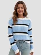 SORIELLE | Damski sweter w paski – miękki komfort i codzienny styl 4