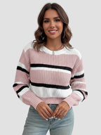 SORIELLE | Damski sweter w paski – miękki komfort i codzienny styl 6