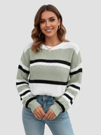 SORIELLE | Damski sweter w paski – miękki komfort i codzienny styl 8