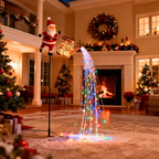 Solarna lampa ogrodowa Świętego Mikołaja – stojąca lampa zewnętrzna na Boże Narodzenie 4