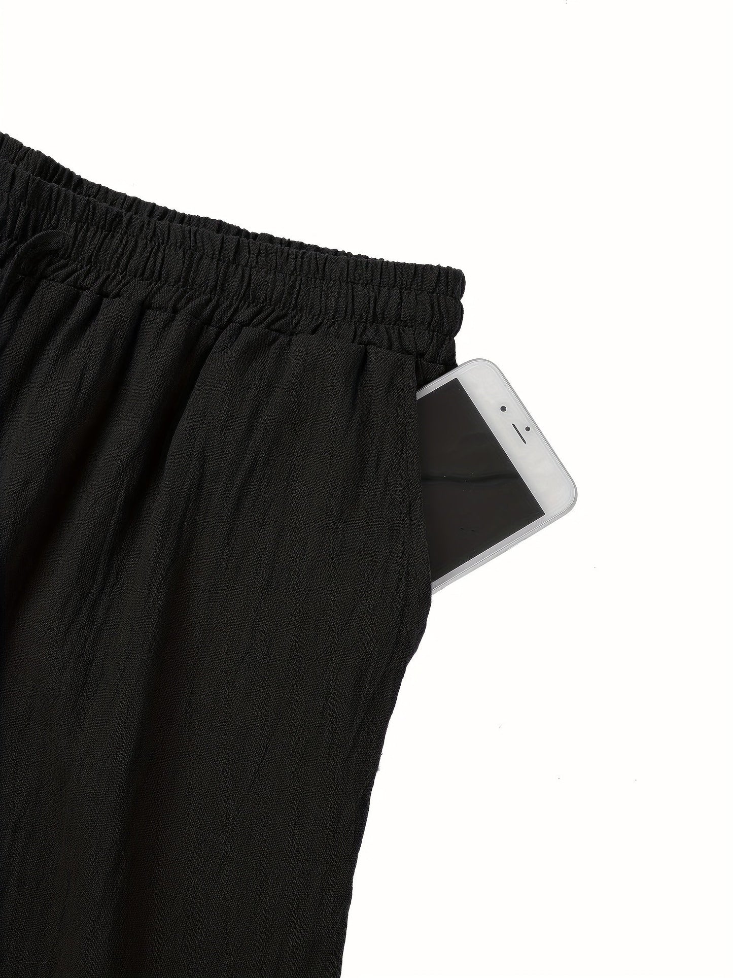 Spodnie męskie z elastycznym paskiem – wygodne i przewiewne na ciepłe dni