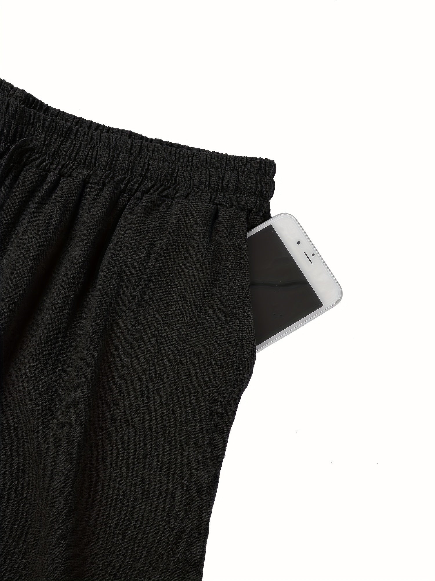 Spodnie męskie z elastycznym paskiem – wygodne i przewiewne na ciepłe dni