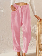 Spodnie sztruksowe damskie | Prosty krój 6