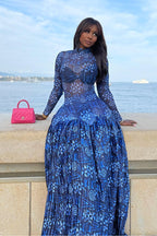 Sukienka maxi z siateczki Lily 1