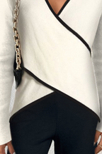 Sweter kopertowy z dekoltem w serek dla kobiet 2