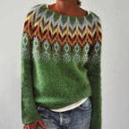 Sweter retro z dekoltem łódkowym dla kobiet 3