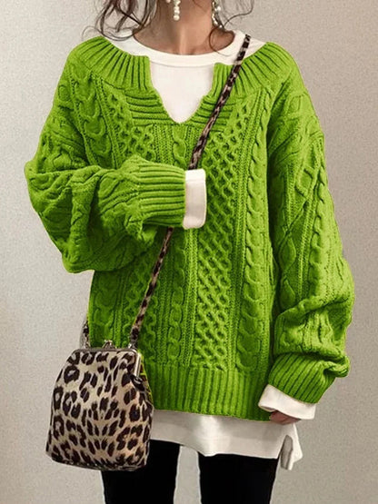 Sweter z efektownym kołnierzem i półkołnierzem dla kobiet 8