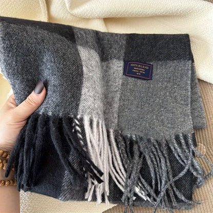 Szalik w kratę dla kobiet 2