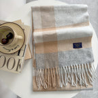 Szalik w kratę dla kobiet 7