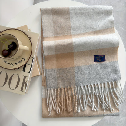 Szalik w kratę dla kobiet 7