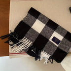 Szalik w kratę dla kobiet 8