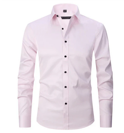 Szczupła koszula z długim rękawem