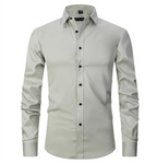 Szczupła koszula z długim rękawem