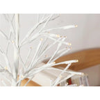 Sztuczna choinka LED (1,5 m) – ciepłe białe światło, dekoracja ogrodowa 5