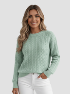 TERESA | DZIANINOWY SWETER | KOMFORT I WYRAFINOWANY STYL 4