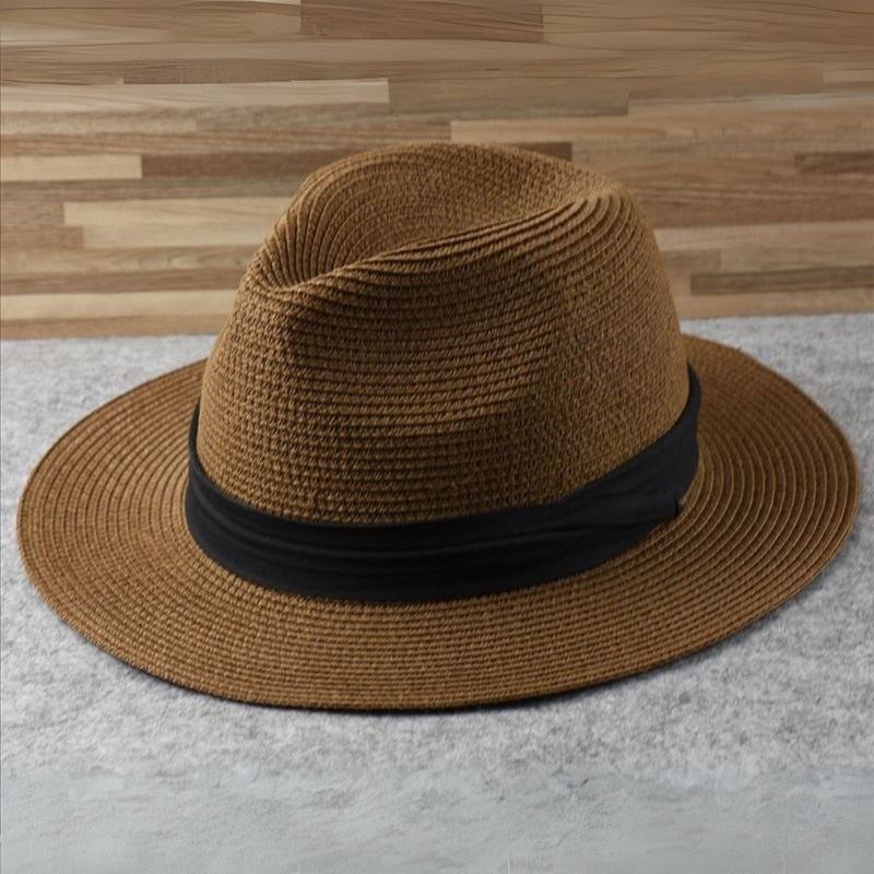 Tkany kapelusz w stylu panama dla mężczyzn 2