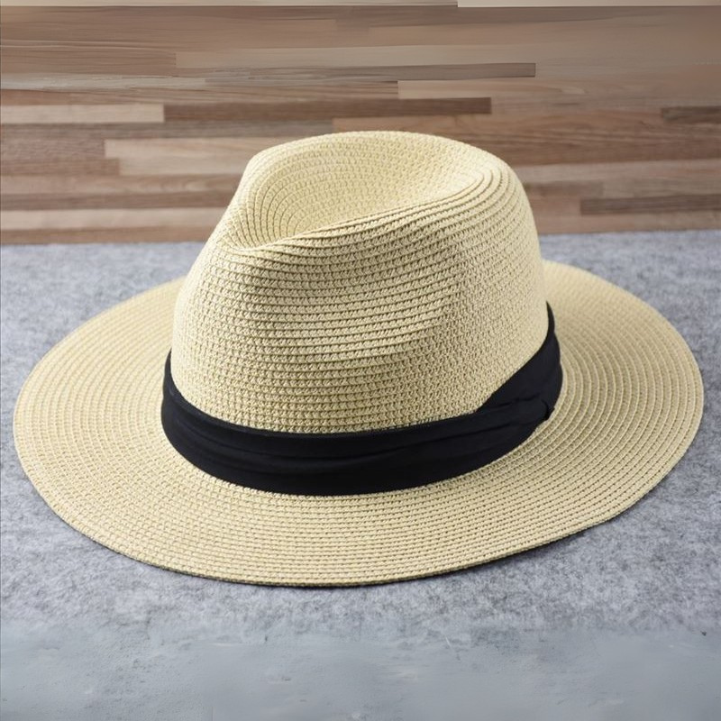 Tkany kapelusz w stylu panama dla mężczyzn 4