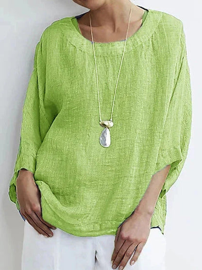 Top damski – luźny krój z rękawem 3/4