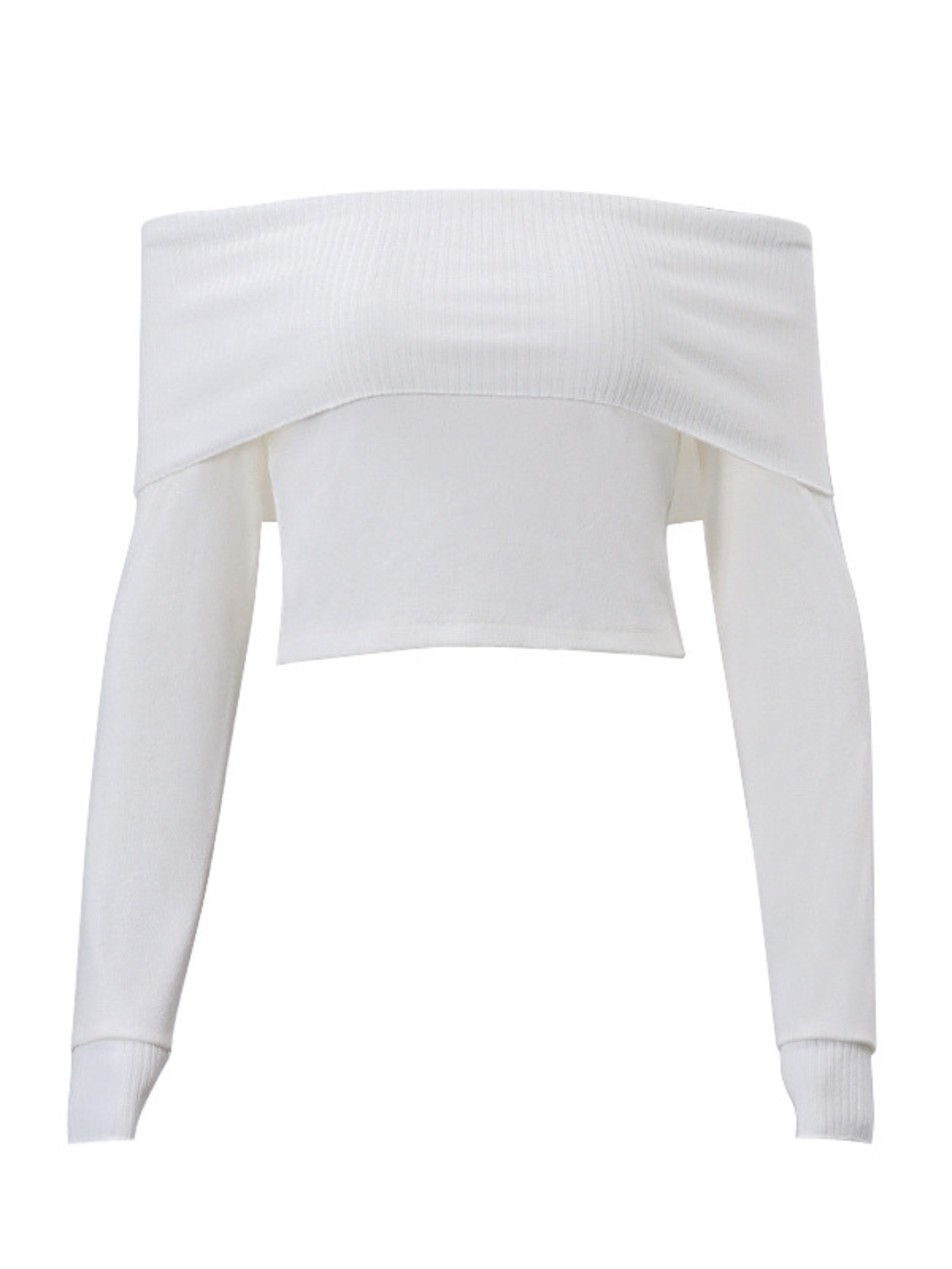 Top damski – off-shoulder – modny krój i komfort