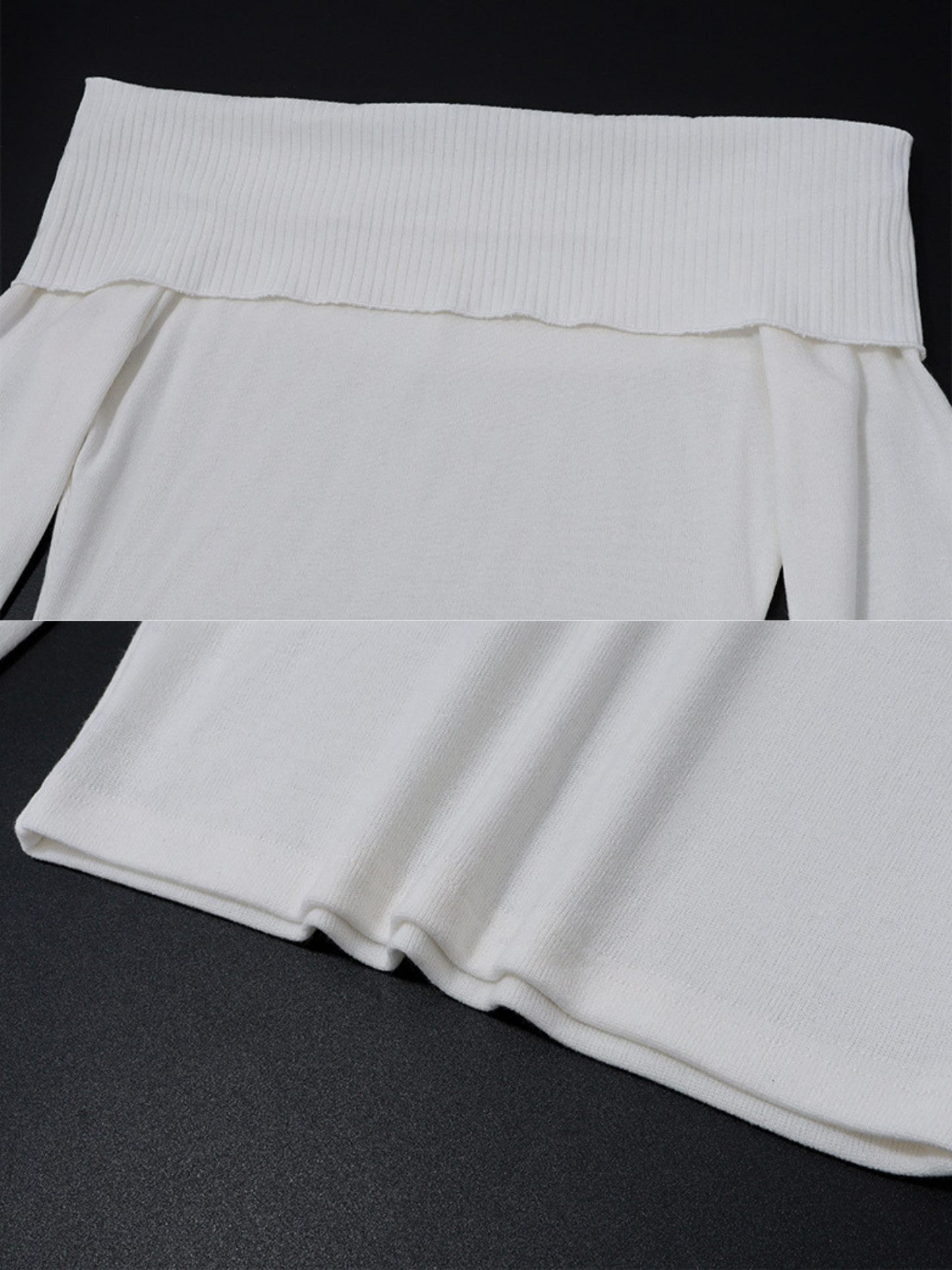 Top damski – off-shoulder – modny krój i komfort