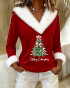 Top Grand Fur Print Christmas 8